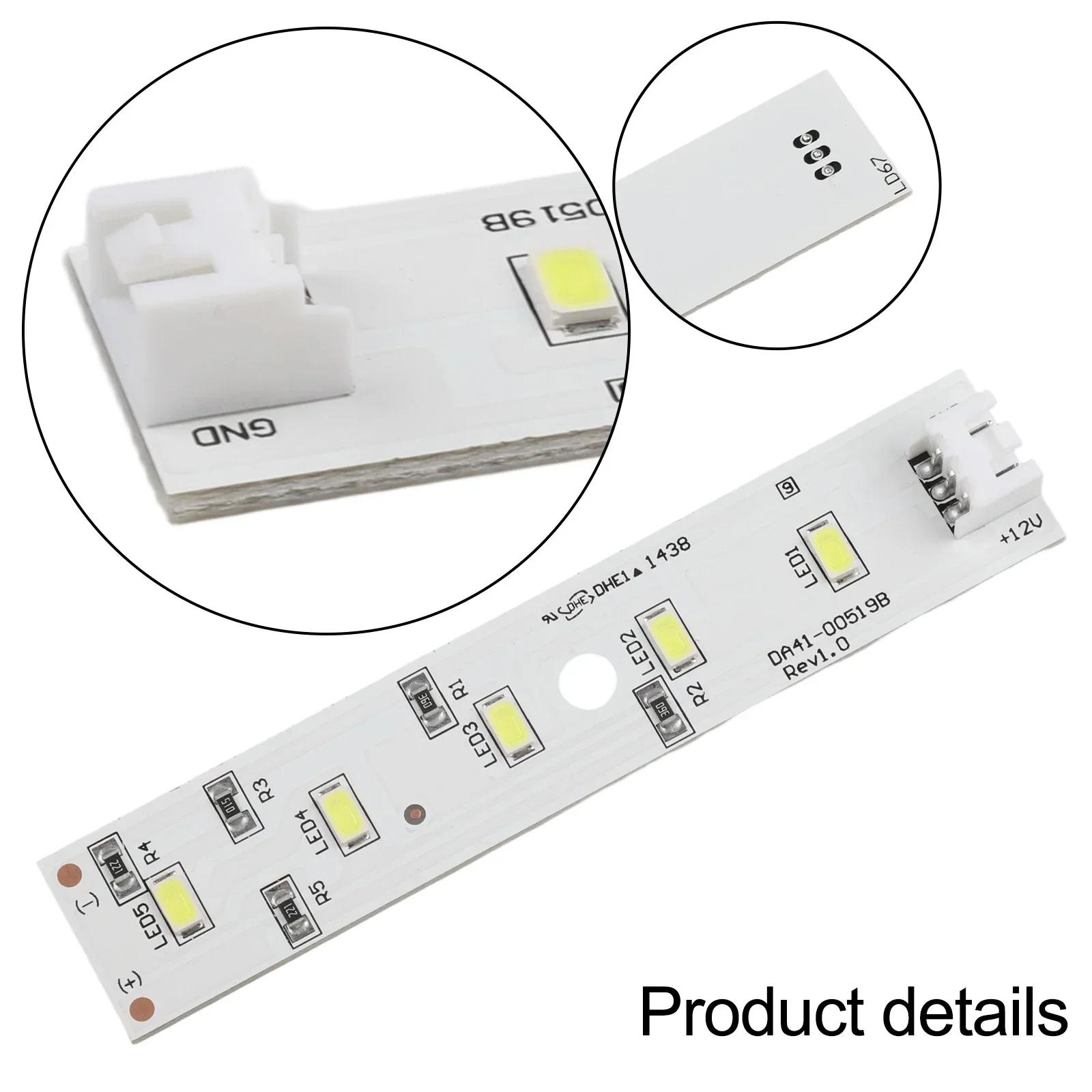 Tira de iluminación LED para refrigerador Samsung, DA41-00519B, accesorios para electrodomésticos de cocina, 10x2cm, 1 unidad