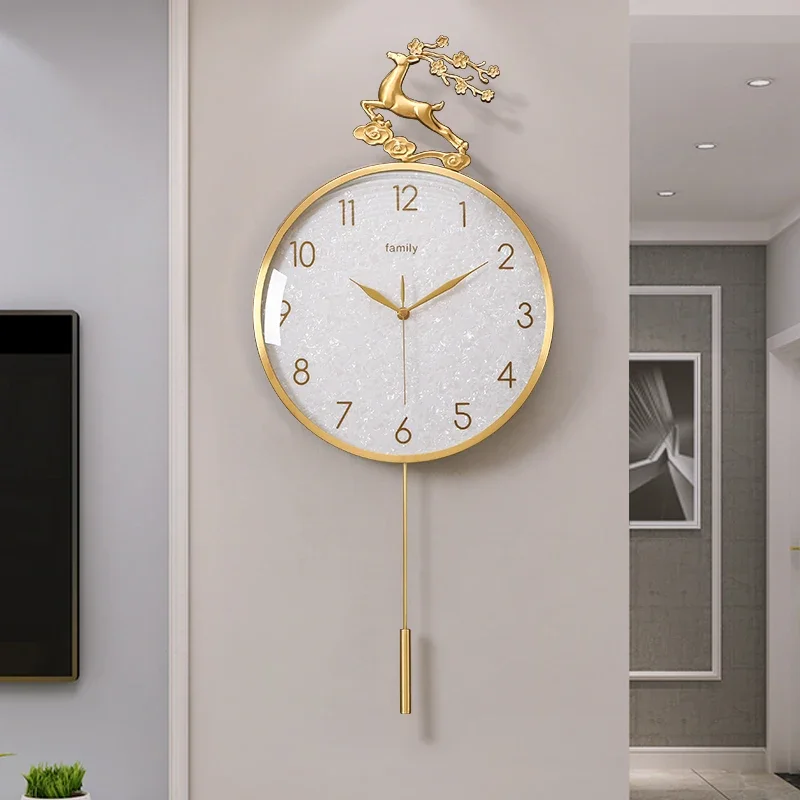 Modern Minimalist Wall Clocks Luxury Vintage Bathroom Fashion Wall Clocks Design Nordic Orologio Da Parete Home Decoration