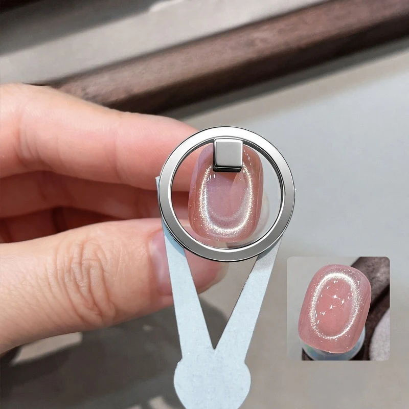 Professional Nail Art Magnet Ring Set, Strong Magnetic Cat Eye Effect Nail Tool for Beginners, Multi-Function Nail Repair and