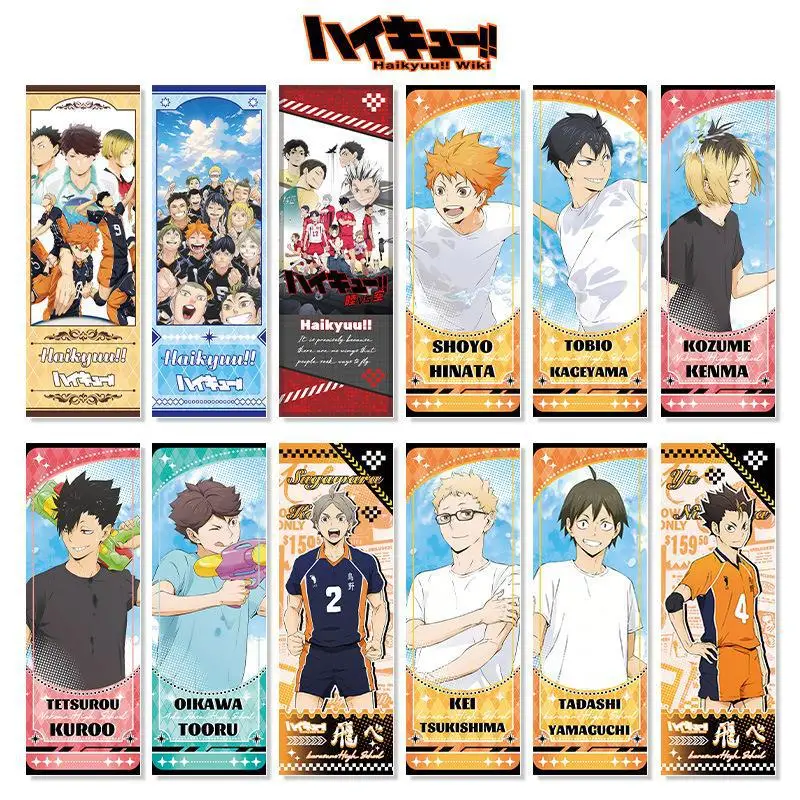 

Haikyuu!! Laser Ticket Shoyo Hinata Anime Peripherals Ornaments Tabletop Wall Pendant Stand Decoration Children's Holiday Gifts