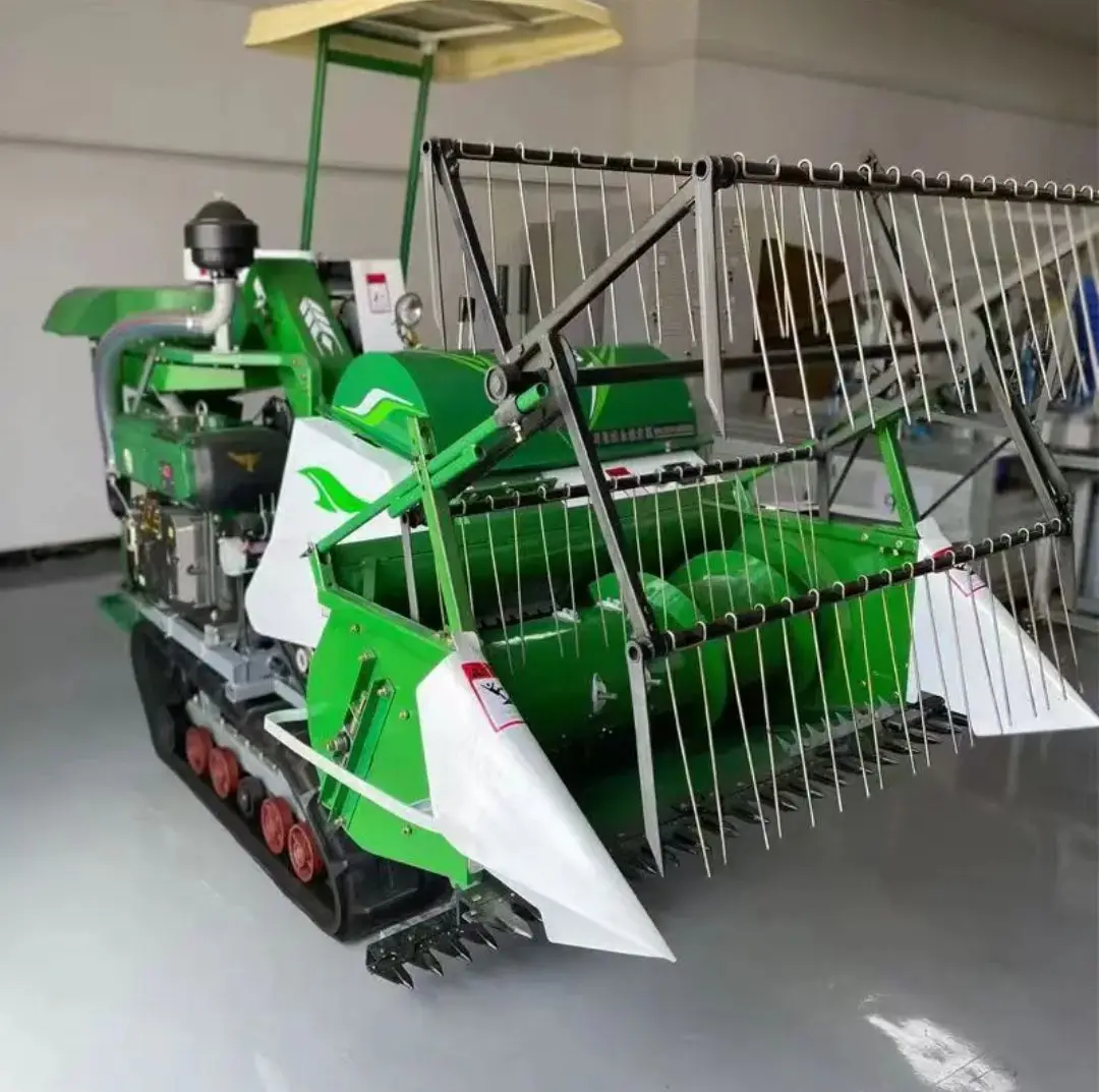 High Efficiency Household Harvester for Precise Harvesting of Wheat Rice Soybeans Sorghum with Super Large Capacity Thresher