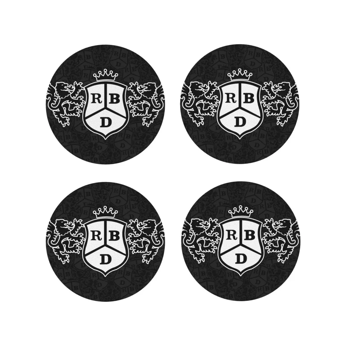 Rebelde Mexican Collage RBD Coasters Kitchen Placemats Waterproof Insulation Cup Coffee Mats  Decor Home Tableware Pads Set of 4