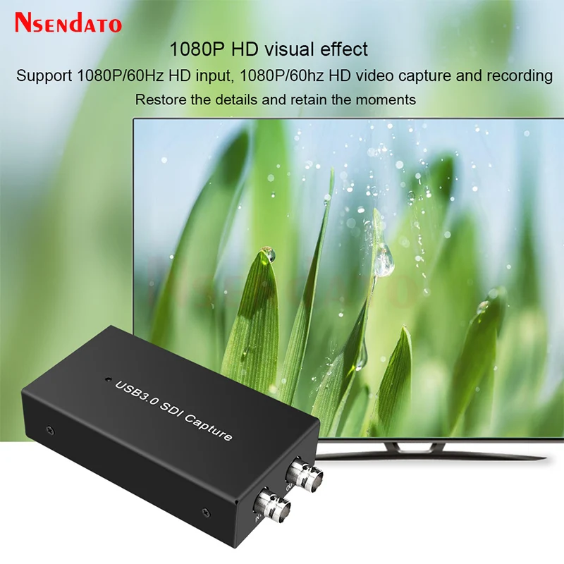 Ezcap262 SDI to USB3.0 비디오 캡처 카드 녹음기 박스, 풀 HD 1080P 60ps USB 3.0 SDI 게임 캡처, PS4 캠코더 라이브 스트림용
