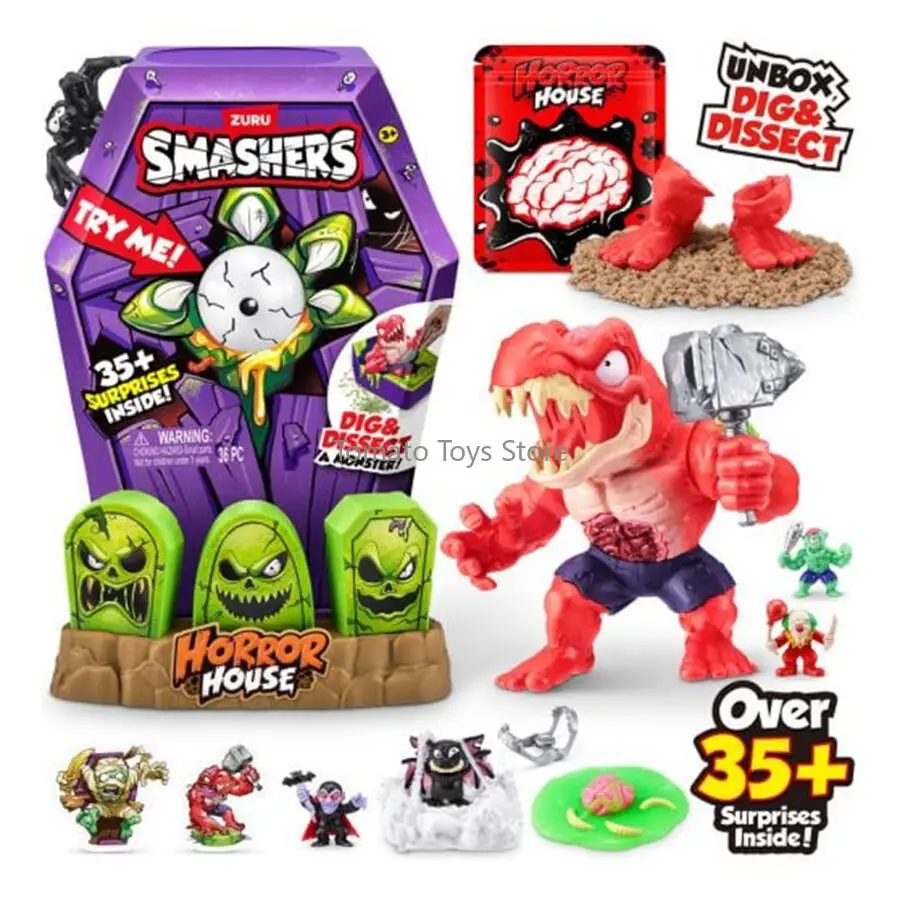 In Stock Zuru Smashers Large Horror House Series Unbox A Spooky Horror House Trendy Toy Surprise Toy Birthday Holiday Gifts