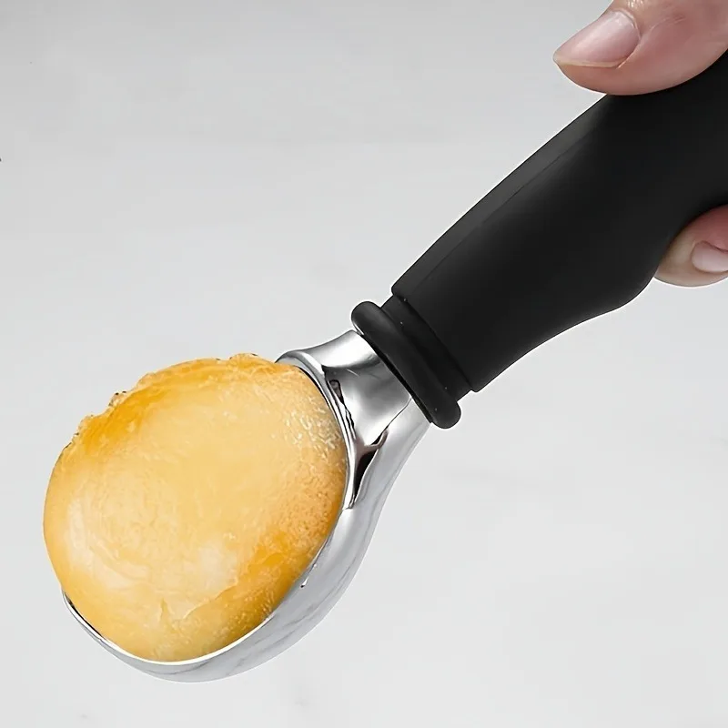 Cuchara para helado de acero inoxidable con mango cómodo, excavadora duradera de bolas de fruta de acero inoxidable 304 para sandía y hielo C
