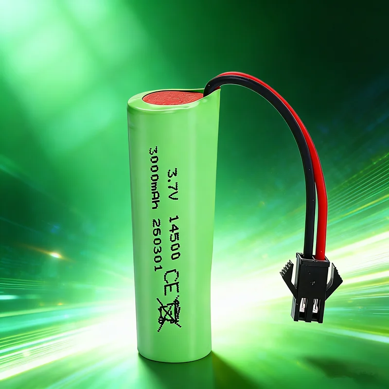 Akumulator litowo-jonowy 3.7V 3000mAh 14500 z ładowarką SM do samochodu RS 911 SG204PRO SU7/8067/DK-087, szybkiego pojazdu RC do driftu. — zdjęcie produktu 5