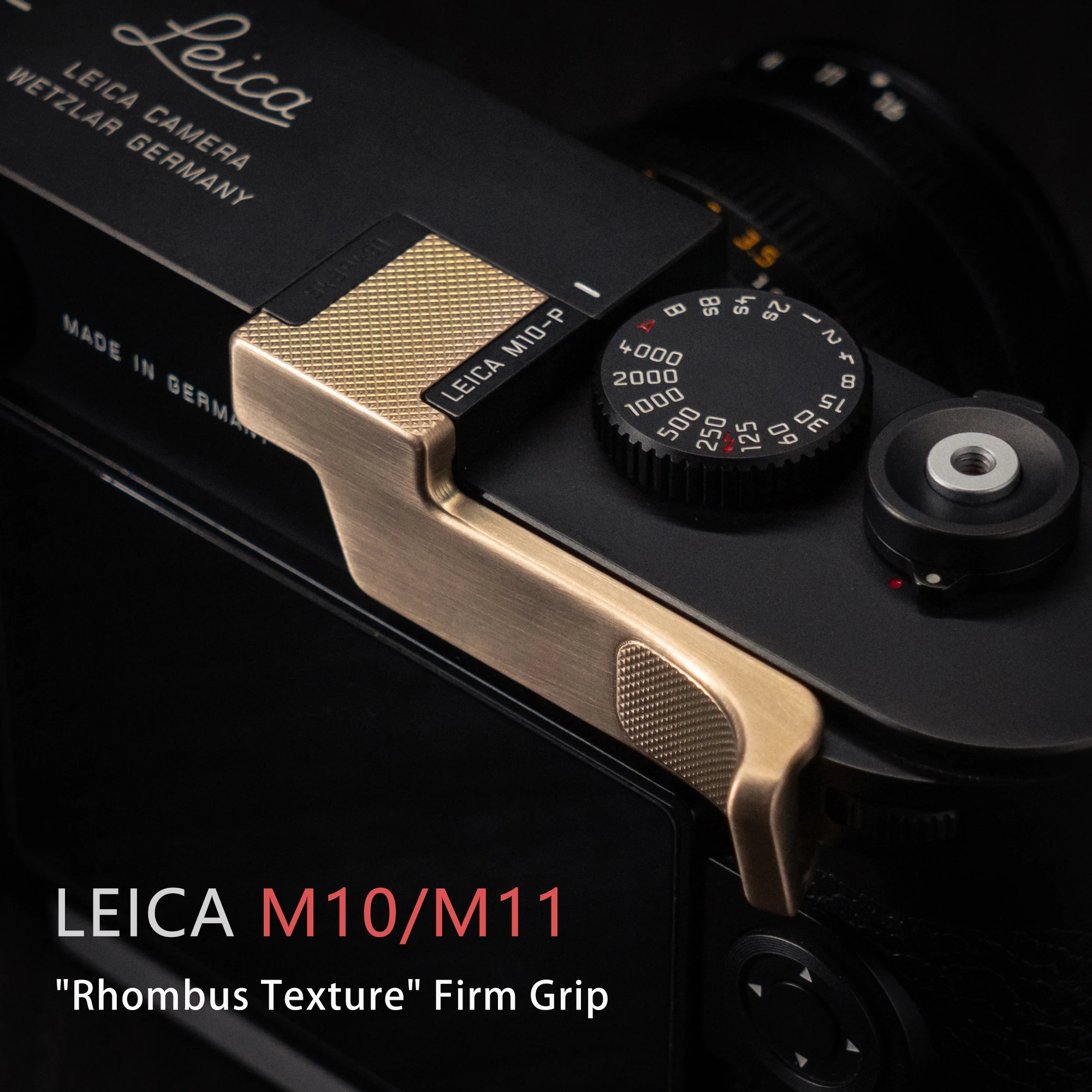 Metal Hot Shoe Thumb-Up Hotshoe Thumb Up Grip for Leica M10 M11 Camera Hand Grip Ergonomically Designed