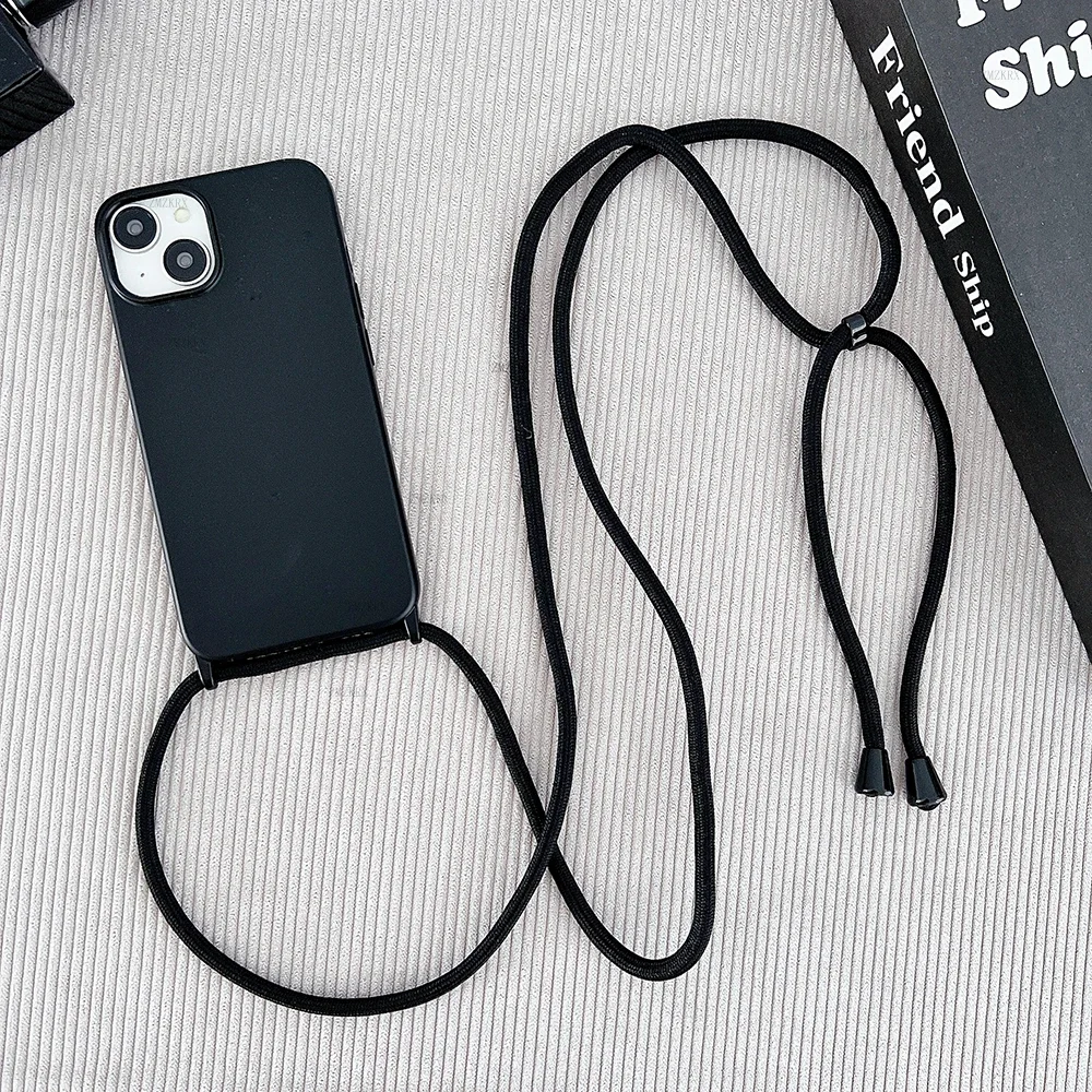 Crossbody-Lanyard-Schlauchhülle aus Flüssigsilikon für iPhone 16 Plus 11 12 Mini 18 17 15 14 13 Pro Max Air mit Halskettenband Weiche Hülle – Detail 10