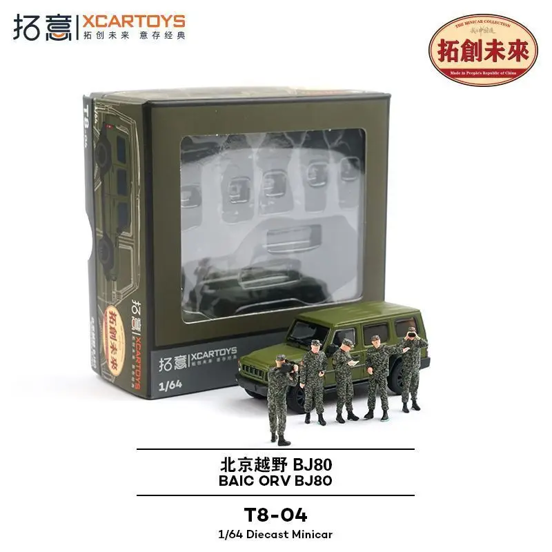 

Xcartoys 1 64 Alloy Simulation Static Model Beijing BJ80 with 5 Figures