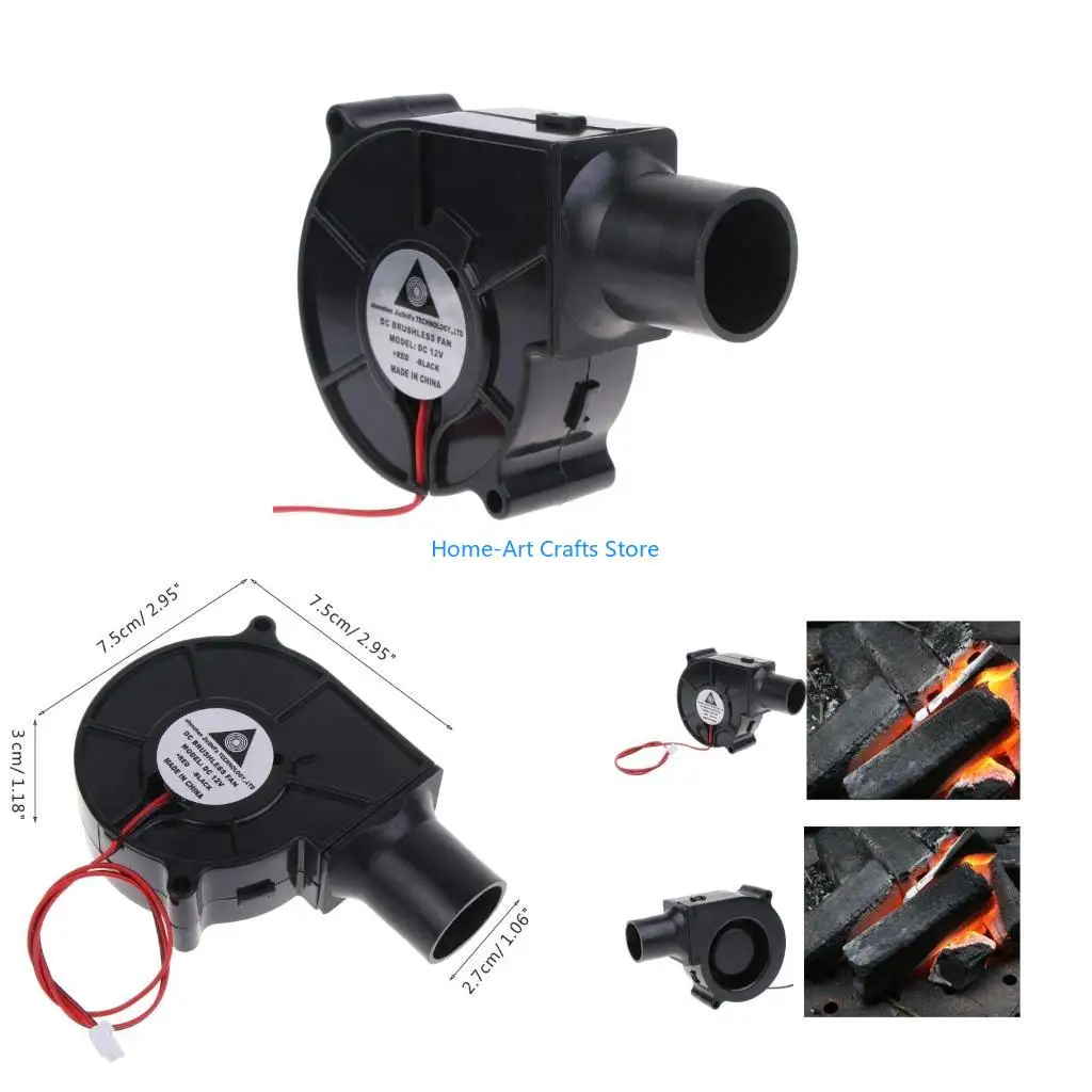 

Y3NA BBQ Охлаждение вентилятора 7530 воздуходувка для DC12V 0,3A без прощеивания 2PIN 2500R воздуходувка