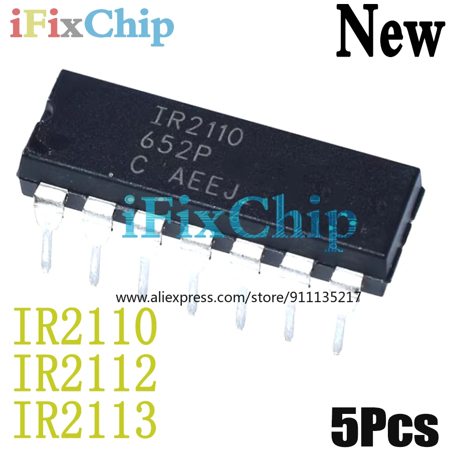 (5piece)100% New IR2110 IR2112 IR2113 IR2110PBF IR2112PBF IR2113PBF DIP-14 Chipset