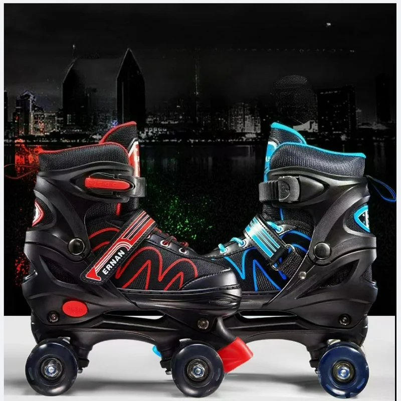 

Outdoor Sports Skates Roller Inline Adjustable Children Tracer For Kids Boys Girls blade Illuminating Wheels Roller Skates Shoes