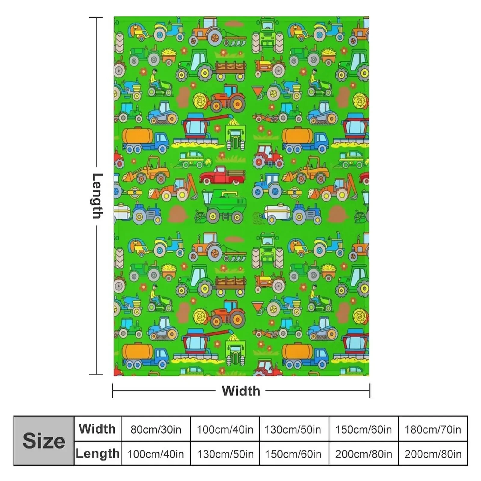 Kids Farm Tractor Design Throw Blanket Giant Sofa cosplay anime Heavy For Sofa Thin Decorative Sofas Luxury Designer Blankets