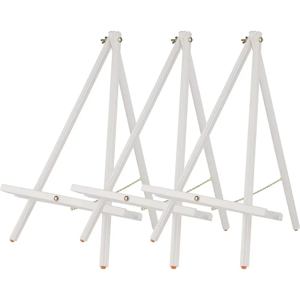 Lightweight Tripod Display Easel Stand - Durable, Perfect for Drawing and Painting, White Tinted - Ideal for Artists