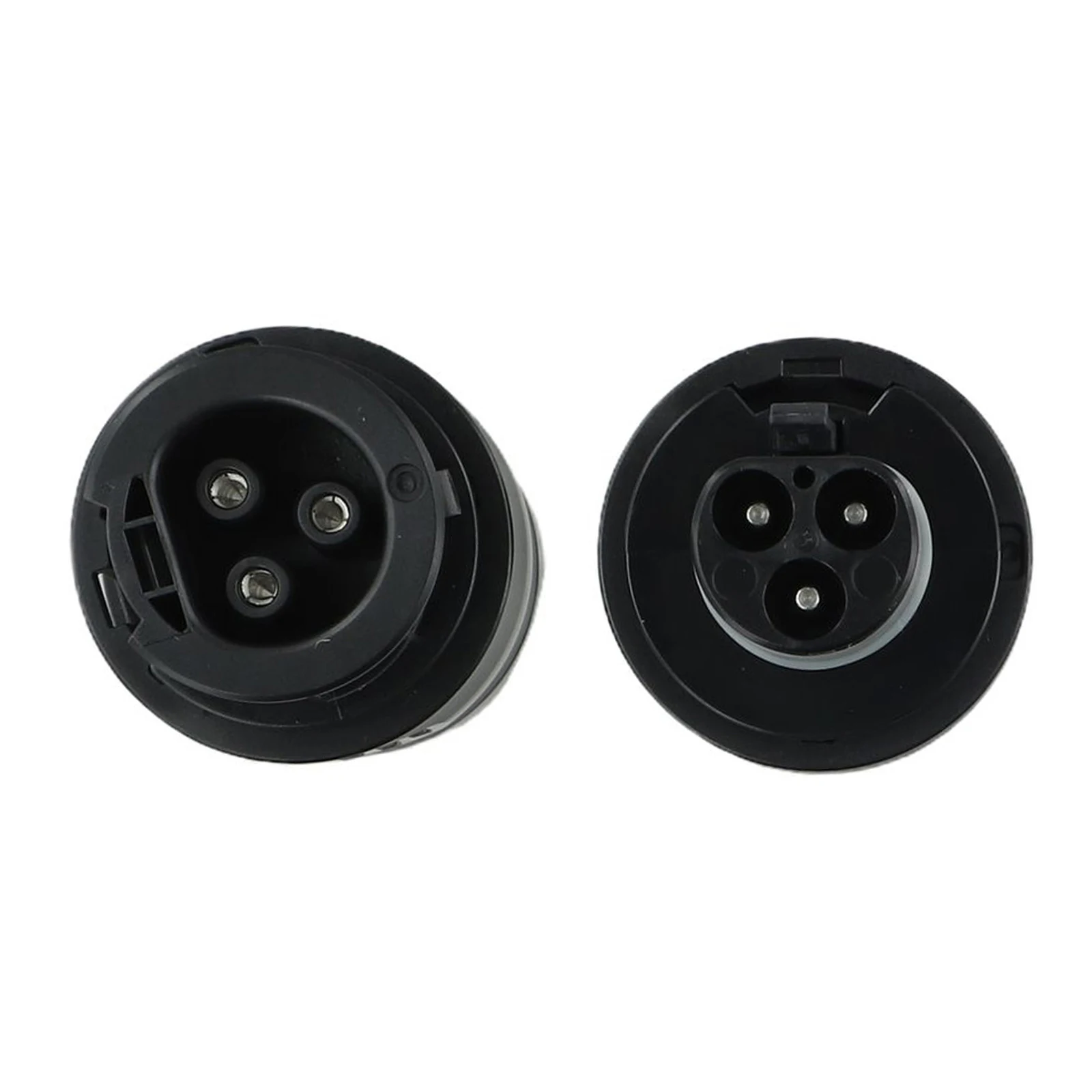 New Photovoltaic Connector Socket Set 3Pin 8.5x5x2cm ABS AC Male/female Reliable Stable Waterproof Black Flexible