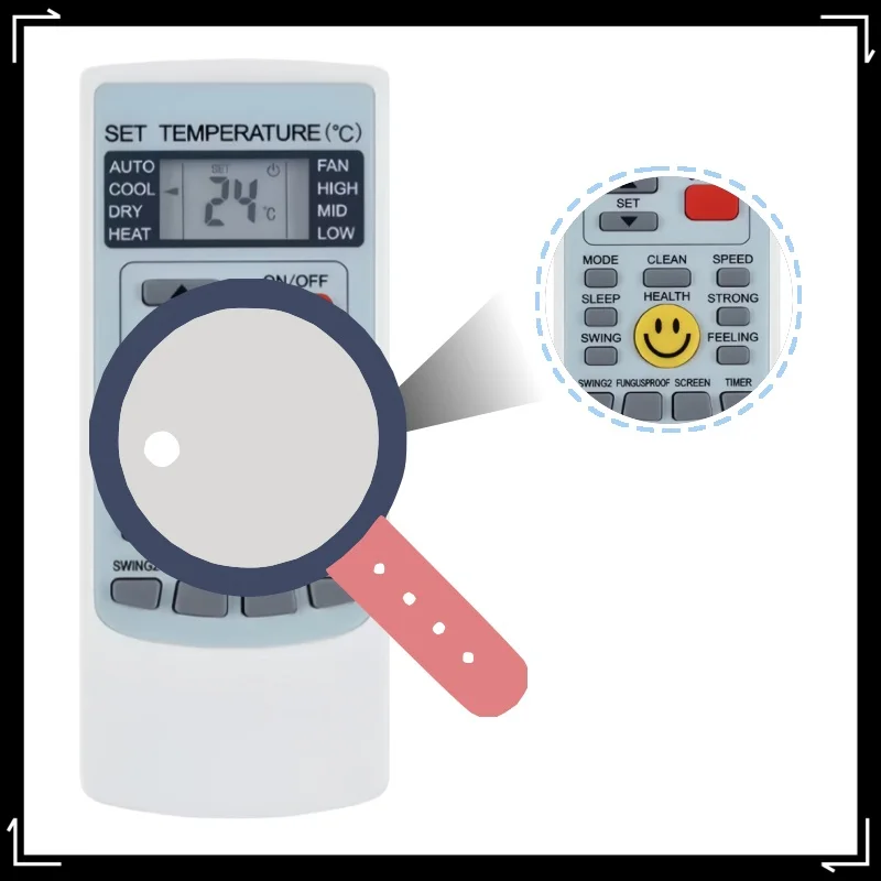 

YKR-H/209E AC Remote Control, Compatible with YKR-H/008 YKR-H-009 YKR-H/012, Direct Plug & Play Replacement for Air Conditioner