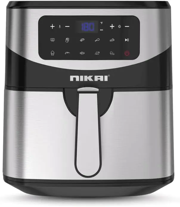 Freidora de aire digital (NAF779D) — 1600–1800 vatios, con alta velocidad ​ ​ Tecnología de Circulación de Aire, de 80 a 200 ° Temperatura C