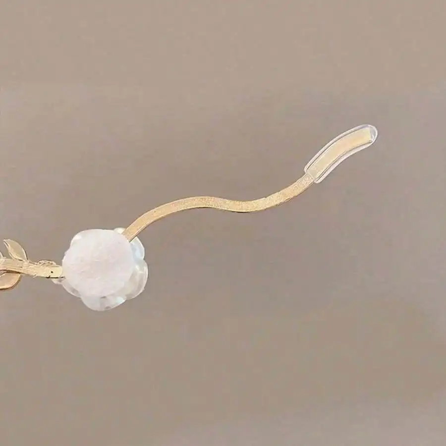 قطعتان/1 قطعة من زهور الورد لعيد الحب وعصابة رأس مزخرفة باللؤلؤ الاصطناعي، غطاء رأس أنيق ذهبي مع ou