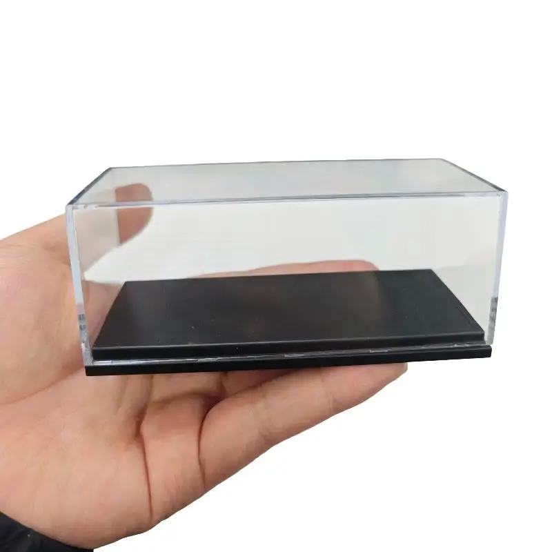 Vitrine anti-poussière en acrylique et boîte de rangement pour MiniGT 1/64, boîte de présentation de voiture miniature avec couvercle, 1/5 pièces