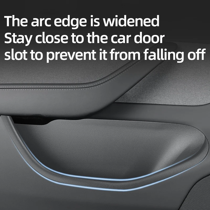 Wodoodporne pudełko do przechowywania w szczelinie drzwiowej z TPE, wewnętrzne pudełko do przechowywania na krawędzi drzwi do modelu TSL 2025, modelu TSL Refreshed Model Y