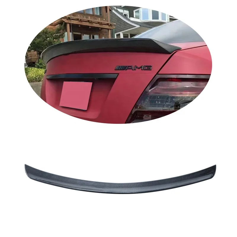

Wholesale High Quality Carbon Fiber V Style Rear Spoiler for C Class W204 C180 C200 C300 2009-2014 Car Spoiler