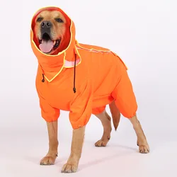 Dog Raincoat Dogs Raincoat Waterproof Hooded Jumpsuit Golden Retriever Accessories Rain Coat Dog Costumes for Large Dogs Walking