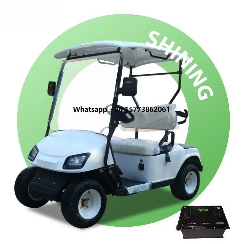 EEC Approved  2-Person Electric Golf Cart with 5kw Motor Steel Material 48v Battery Voltage Factory Price