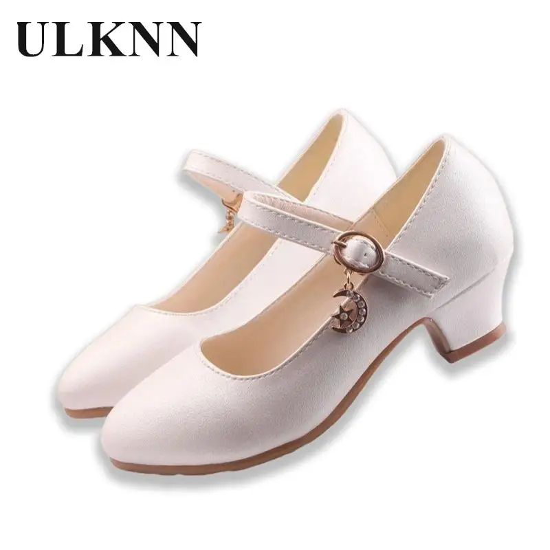 

Girls High Leather Shoes Performance Children's Heels Enfant School Shoes For Girls Zapatos Niños Sapatos Criança Menina