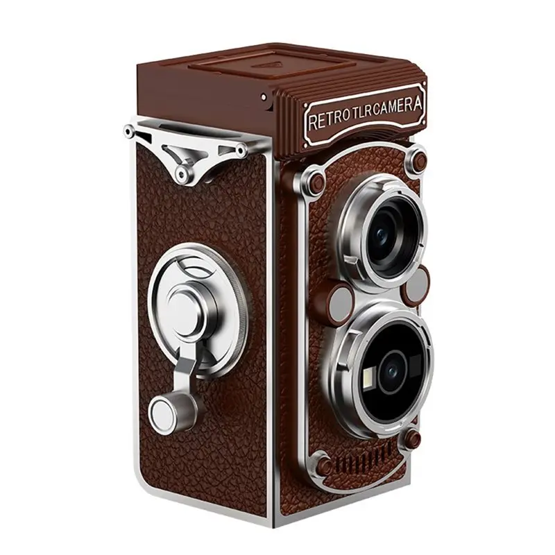 ABKQ-Infrared Night Vision Function Dual Lens Retro Camera Manual Joystick Operation HD Nostalgic Portable Design