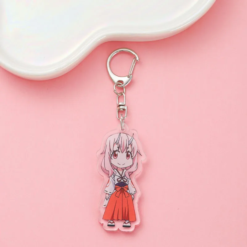 9Pcs Anime That Time I Got Reincarnated as a Slime Acrylic Car Keychain Cute Backpack Pendant Bag Charms Accessories Decoration