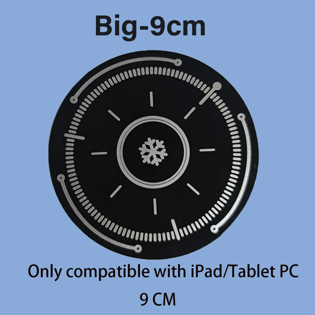 1/3 Stück Neue 6/9cm Metallplatte Ring für Magsafe Magnetische Auto-IPad-Halterung Kühler-Eisenblech-Aufkleber für IPad / Tablet-PC – Detail 14