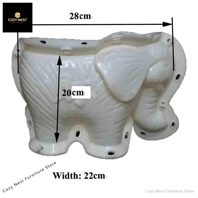Precast Garden ตกแต่งคอนกรีตสัตว์ช้างรูปร่างชาวไร่ดอกไม้หม้อแม่พิมพ์สําหรับ Garden