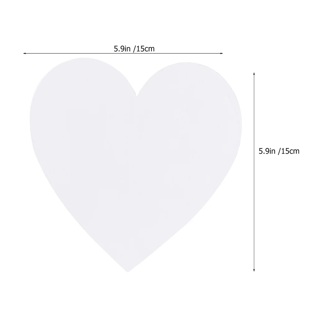 6-teiliges Ölgemäldebrett in Herzform für Künstler, Leinwand, Perlen-Patch, Notizblöcke, Tafeln für Skizzenblock, reine Baumwolle, rund