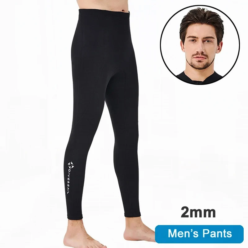 Neoprene Wetsuit Pants 3mm Thermal High Waist Long Trousers Diving Tights for Men 2mm 1.5mm Leggings Capris Bottoms