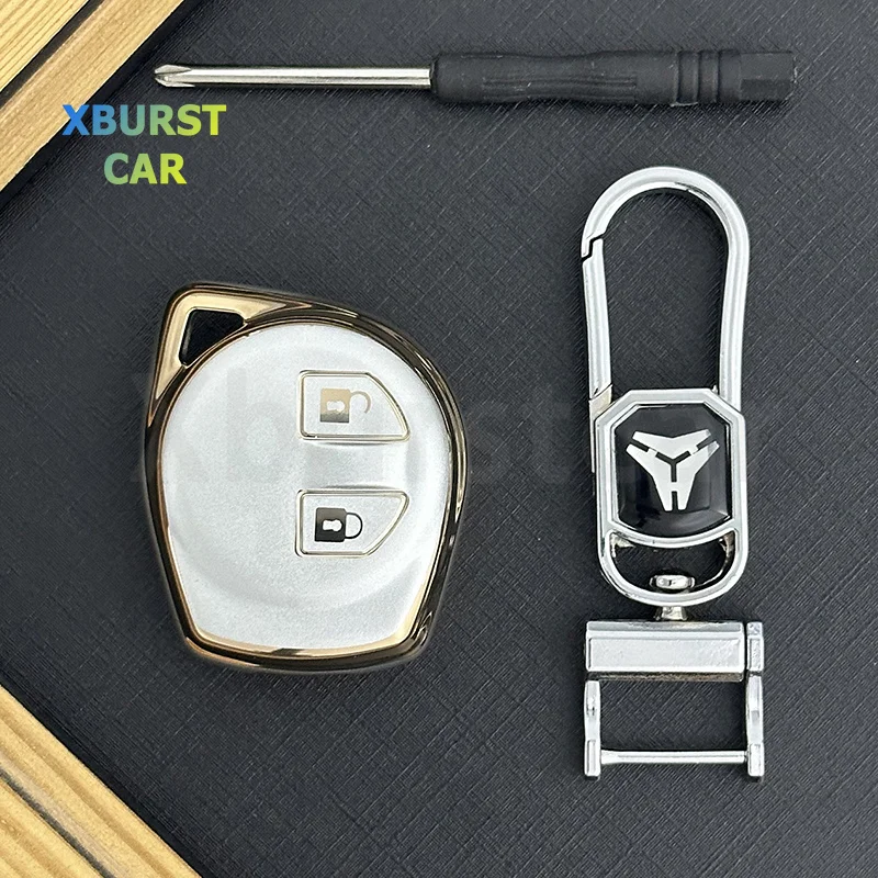2 Buttons Auto Remote Shell Fob Protect for Suzuki Liana Vitara Jimny SX4 Swift Alto Ignis Esteem Car Key Case Cover Accessories
