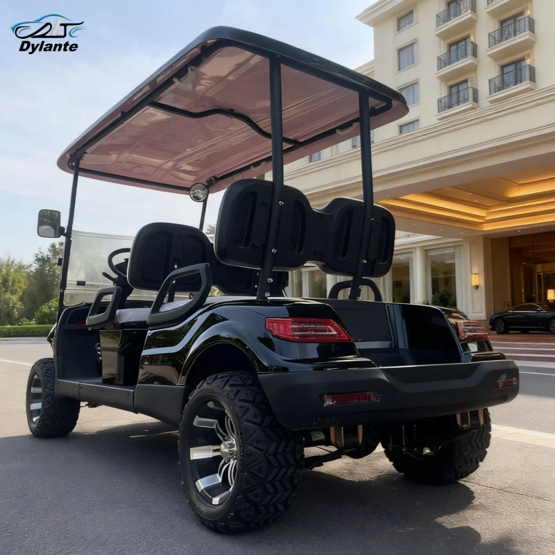 72V Electric Golf Cart Off Road Buggy With Dashboard With Entertainment Function Touch Display Screen With Apple Carplay