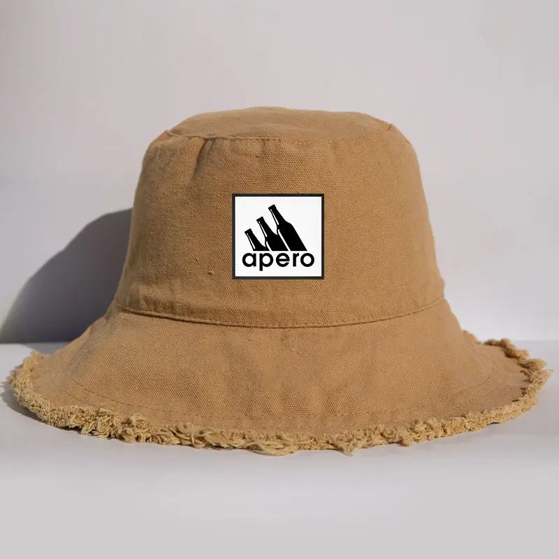 Sombrero clásico de algodón con ala deshilachada para mujer y hombre, gorra de pescador informal para uso diario al aire libre, Gril Boy, verano, Apero Styel, fiesta Bob