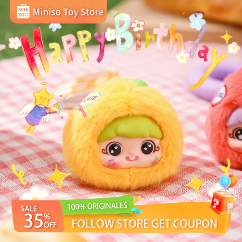 

New Baby Three Yaya Fun Fruit Series Handheld Pendant Vinyl Blind Box Kawaii Decoration Cute Plush Collection Toy Birthday Gift