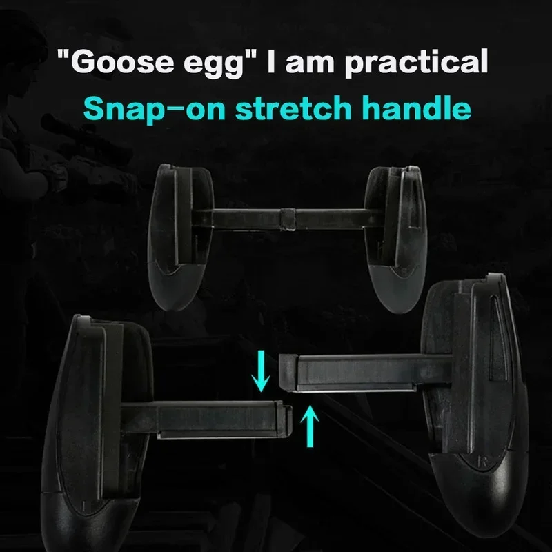 1pc Goose Egg Shape Mobile Phone Game Handle Aim Shooting L1R1 Gamepad Joysticks for PUBG Survival Rules for IPhone Android Grip