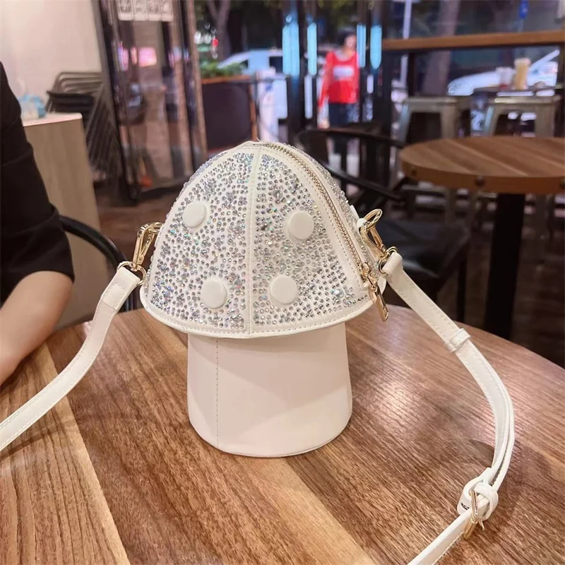 

women's crossbody bag with diamond small bag casual shoulder bag large capacity light travel bag change mobile phone bag female