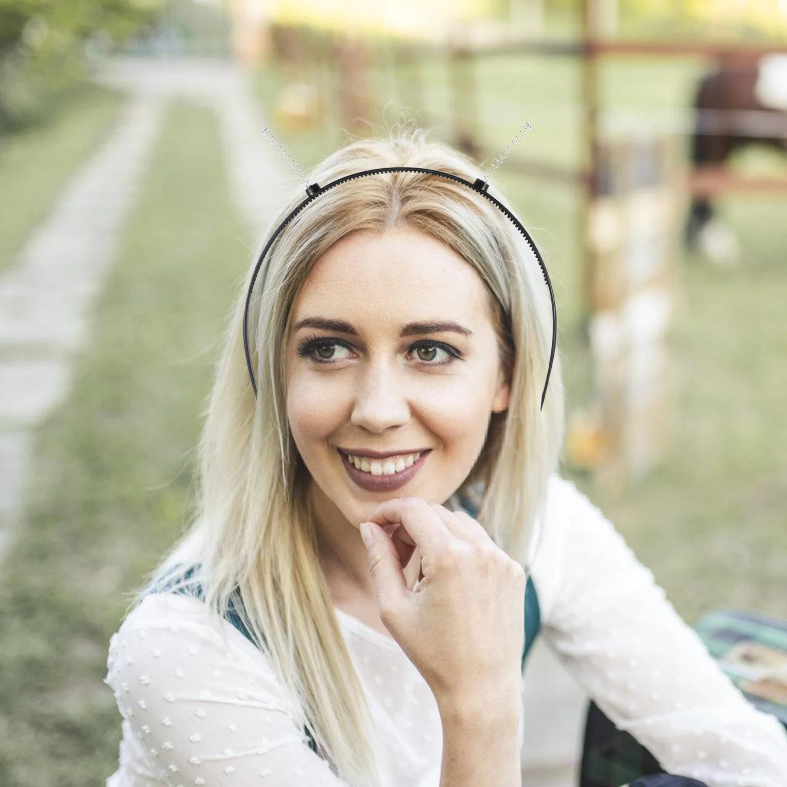 

10Pcs Plastic Toothed Headband Semi-Finished Non-Slip DIY Hairbands for Concert Holiday Party Hair Clasp Making