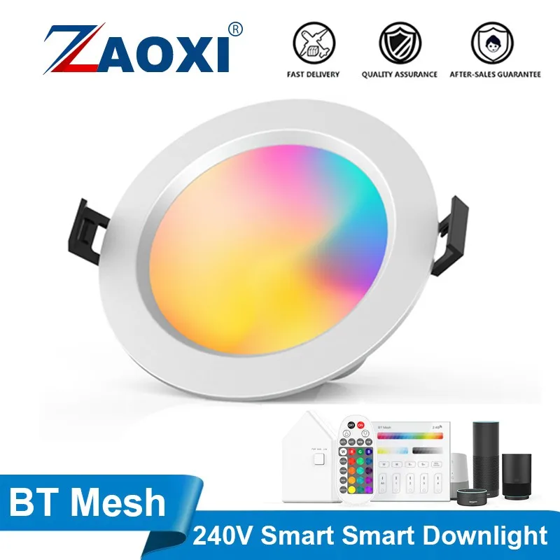 

ZAOXI Home 9W Smart Bluetooth 100-240V RGB Dimming Adjustment Lamp Tube Alexa Google Assistant Voice 11W LED Tube Lamps