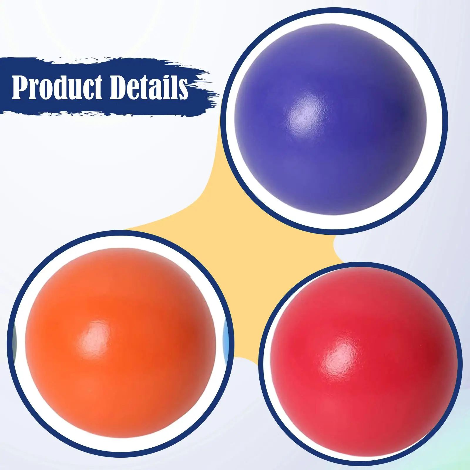 6-delige regenboogballen houten balspeelgoed educatieve bouwstenen tellen