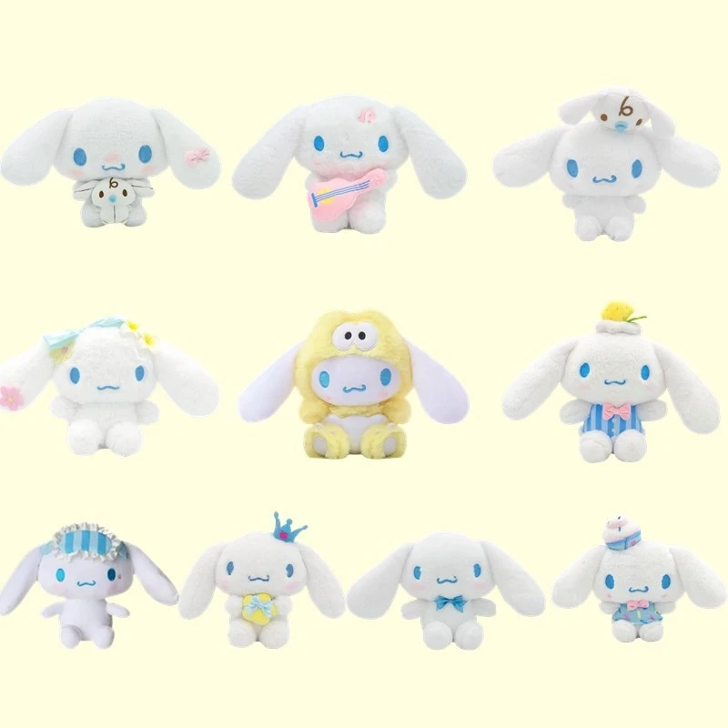 

Sanrio Anime Classic Series Cinnamoroll Hello Kitty Cute Plush Stuffed Toys Soft Pillow Plushies Doll Birthday Gift For Girls