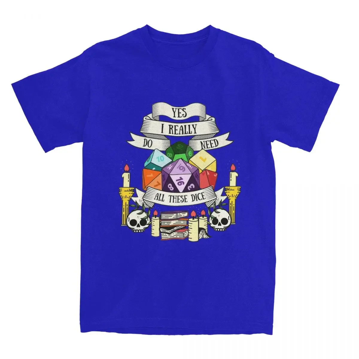 New fashion heavyweight Hot Sale vintage Hipster Dungeon And Dragon Dice T Shirt for Men 100% Cotton Dnd Game Tee Shirt Clothing