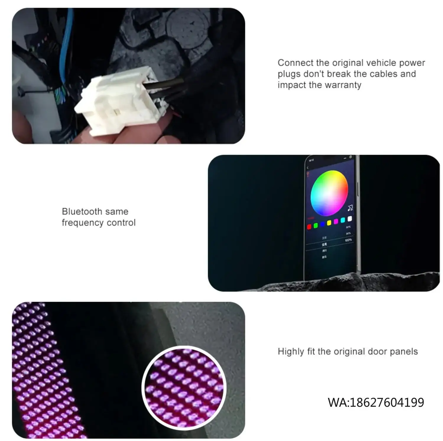 

Комплект для модернизации интерьера Icarsin RGB с 128 цветами и лазерной гравировкой, светодиодная подсветка для Tesla Model X 2022+ Plaid Long Range