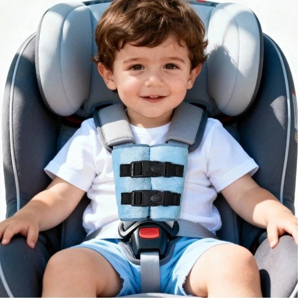 1 Pair Convenient Adjustable Car Chest Harness Anti Escape Auxiliary Buckle Chest Clip Guard Seat Strap Positioner For Car Seat
