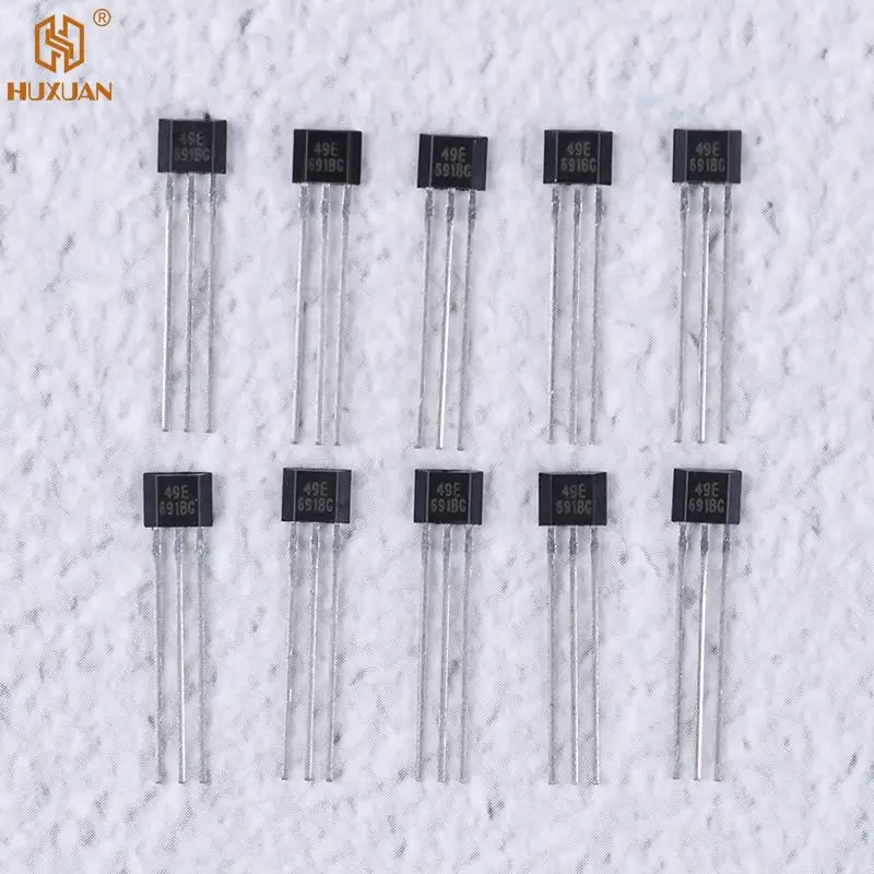 5pcs/10pcs Hall Element 49E OH49E SS49E/A3144 OH3144 Y3144 Linear Sensor Hall Sensor 3V~6.5V