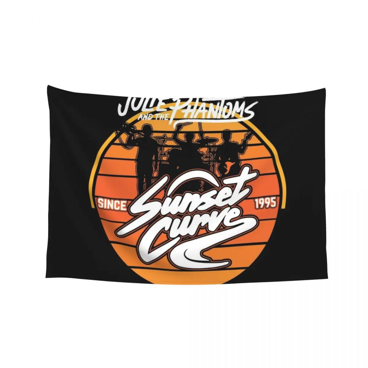 

Sunset Curve Band Since 1995, Julie and The Phantoms gift Tapestry Home Decor Aesthetic Decoration Wall Home Decorators Tapestry