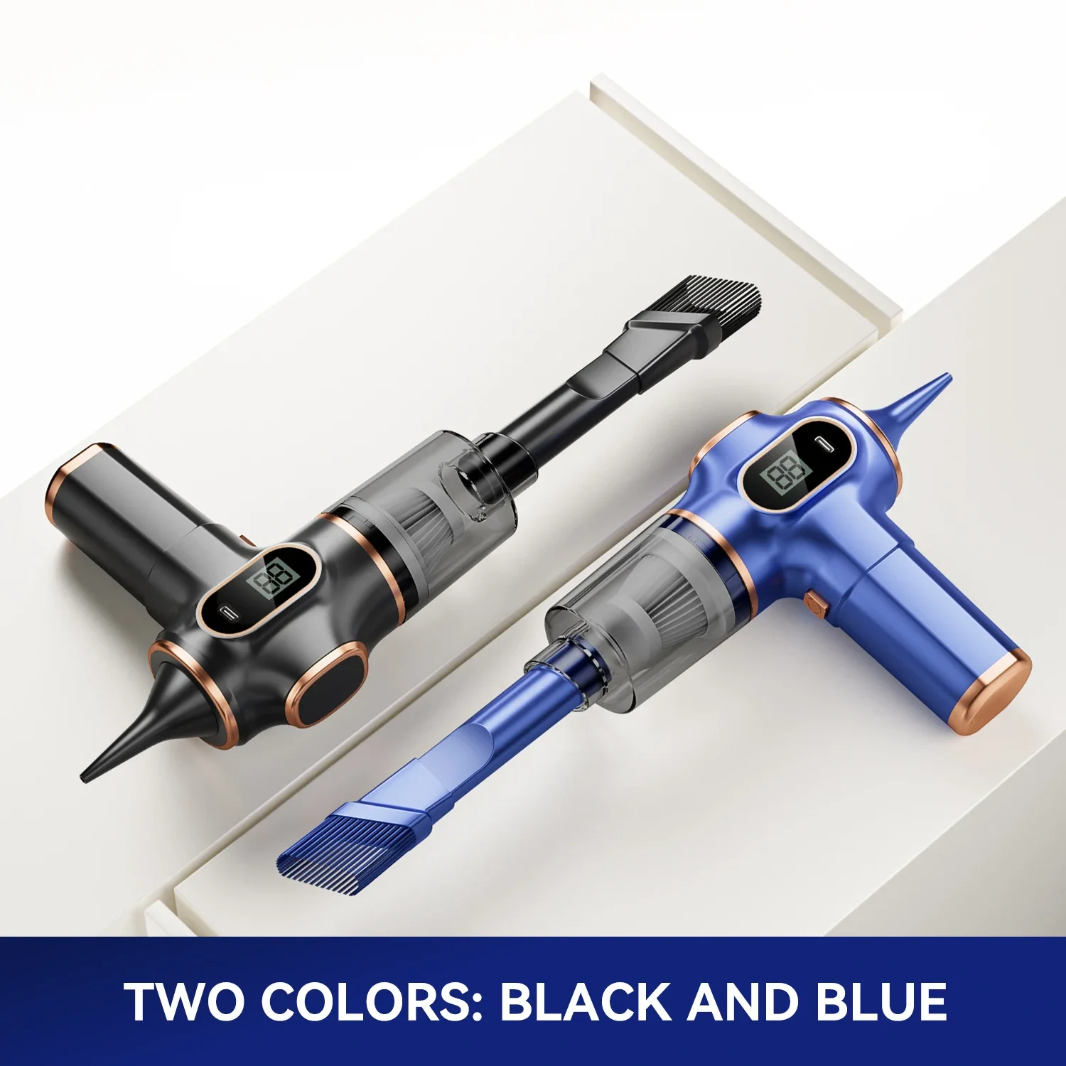 مكنسة كهربائية لاسلكية ذات استخدام مزدوج للمنزل والسيارة، أجهزة منزلية عالية الطاقة مع شاشة عرض، أريكة السجاد، منظف السيارة Vacum Mi